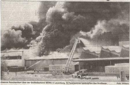 1992 06 24 Großbrand MEWA Werkhalle