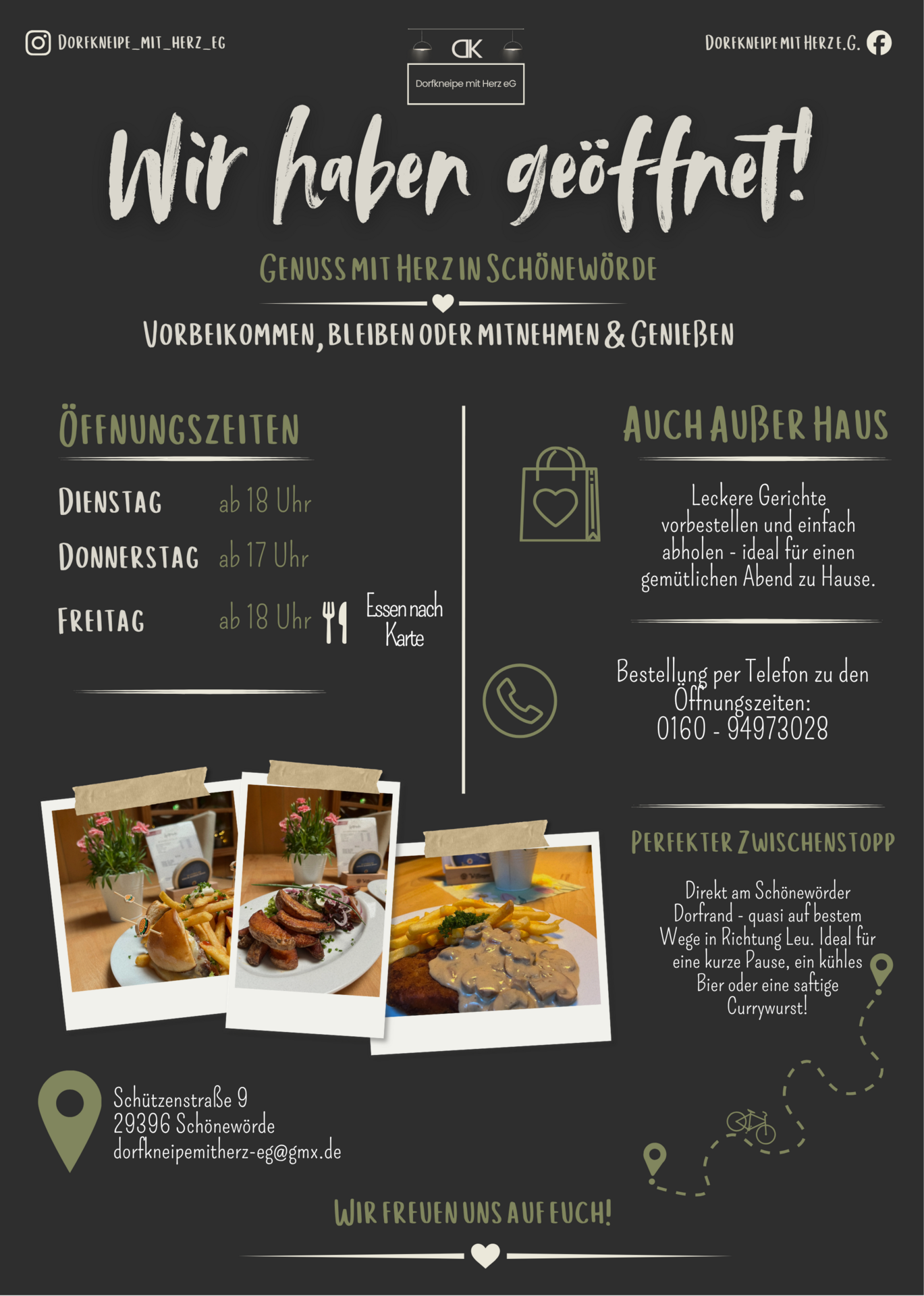 Öffnungszeiten Dorfkneipe