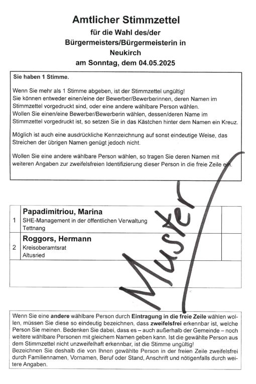 Stimmzettel