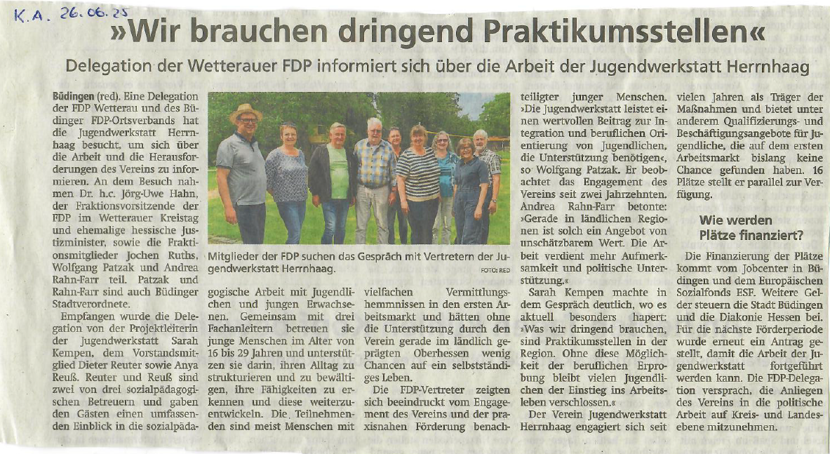 Kreisanzeiger Praktikumsstellen