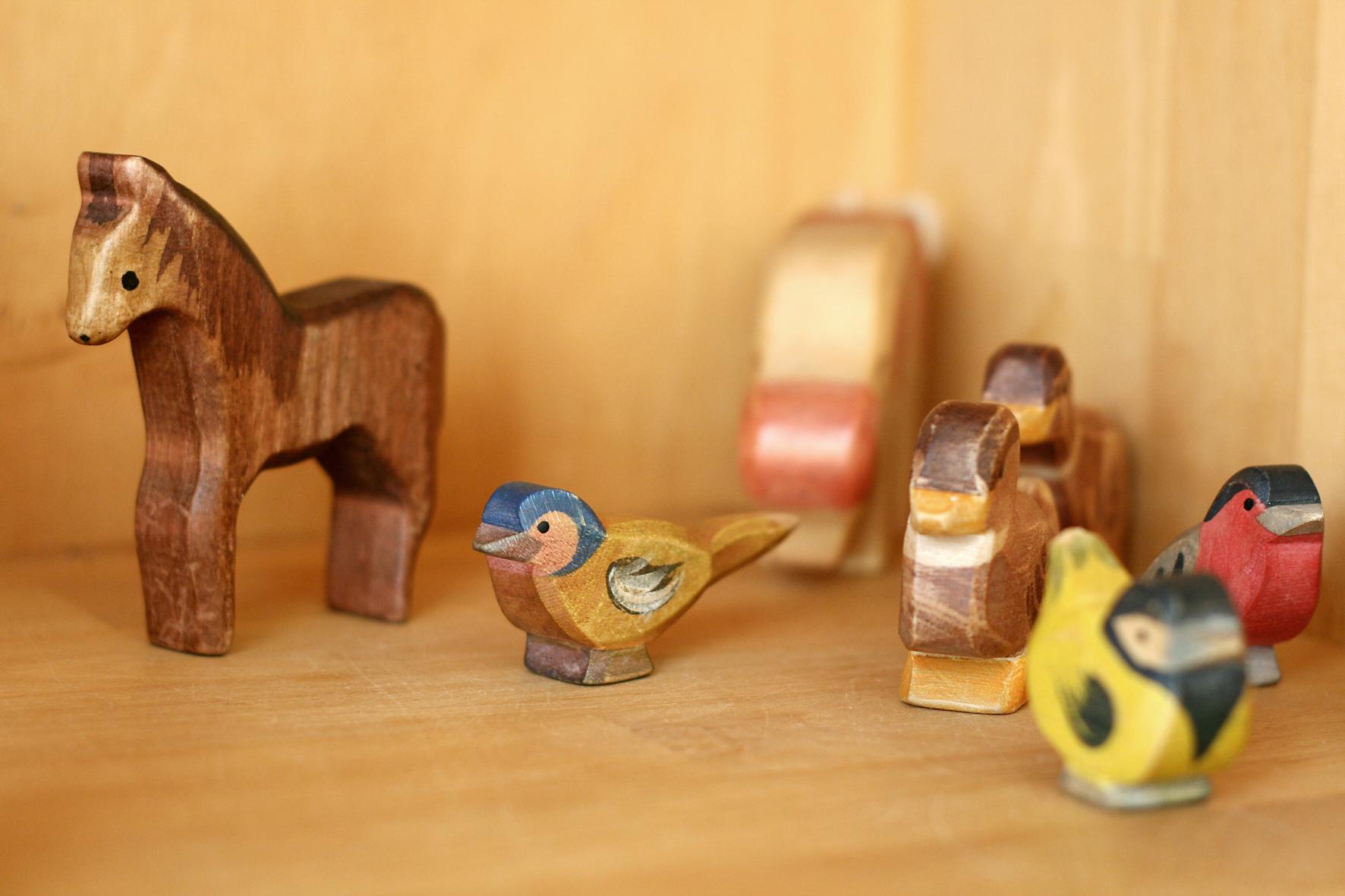 Holzfiguren Tiere
