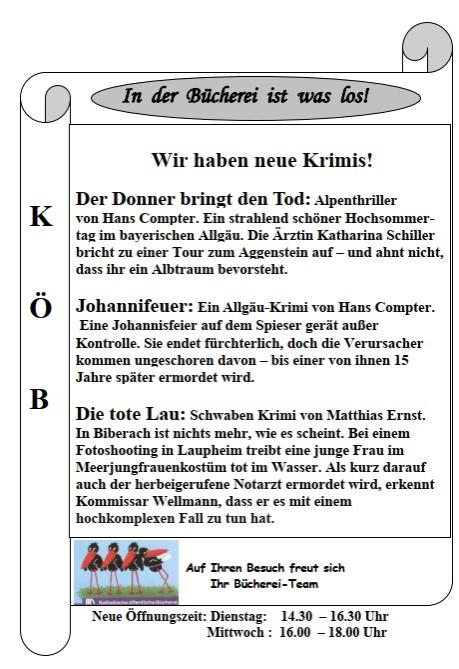 Bücherei 17.05.2023