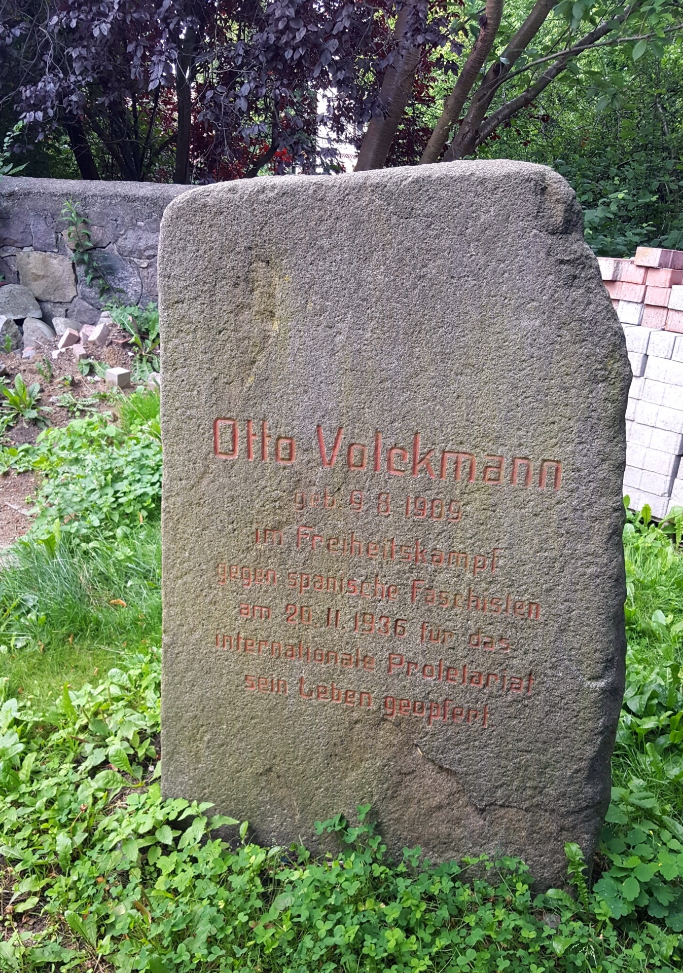 Gedenkstein Volckmann