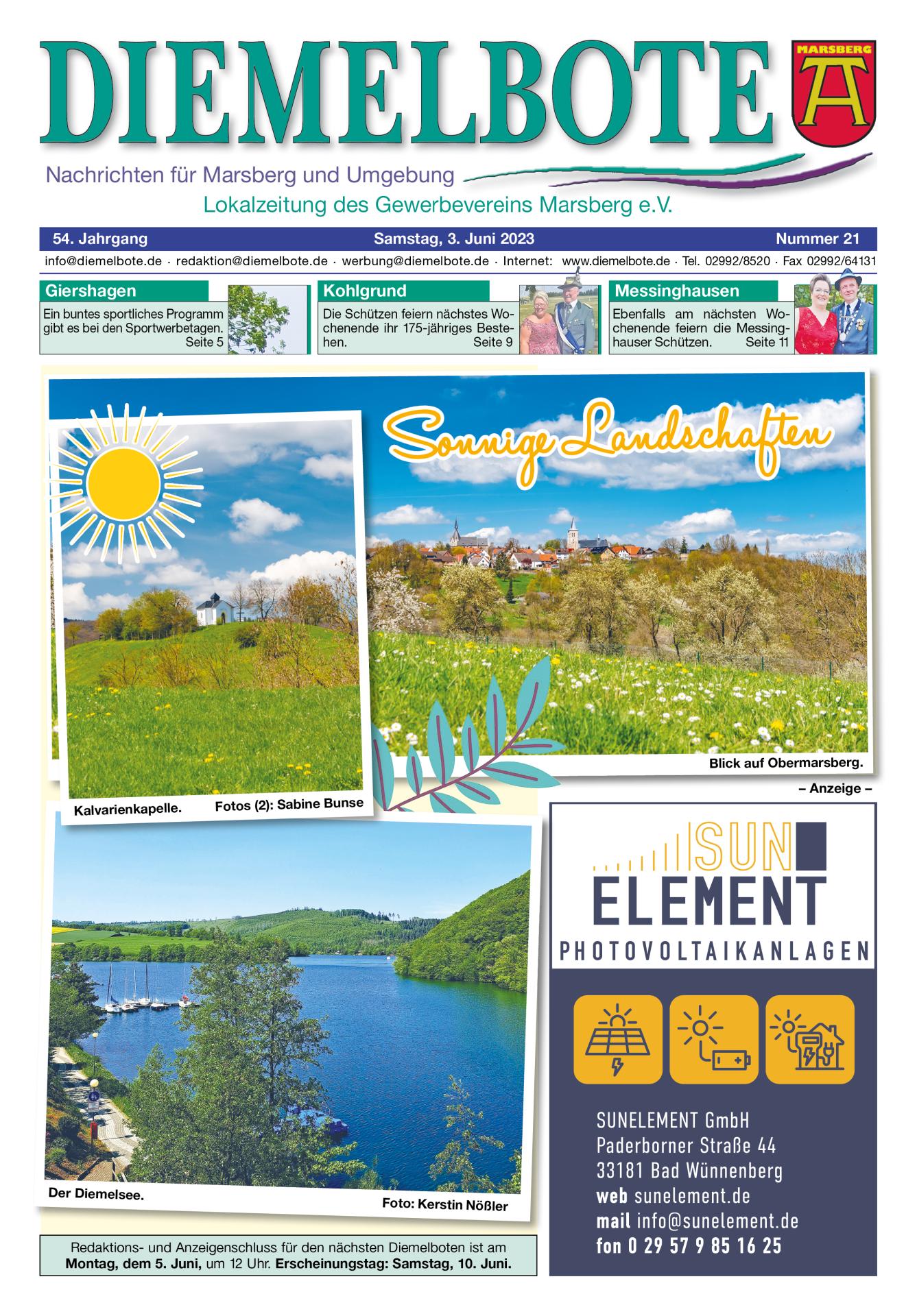 Diemelbote Cover 21/23