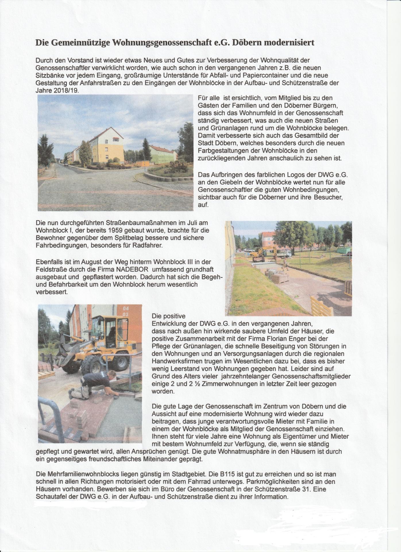 Amtsblatt Döbern-Land vom 08.09.2019
