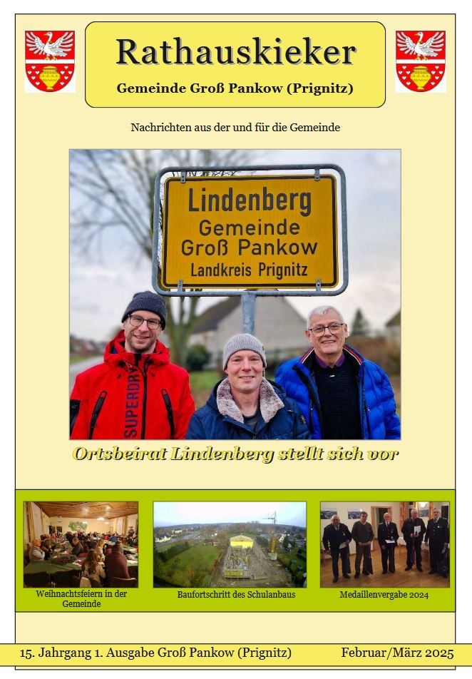 15. Jahrgang 1. Ausgabe Groß Pankow (Prignitz) Februar/März 2025