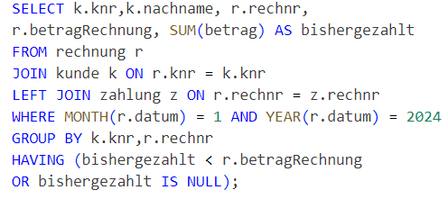 SQL Beispiel