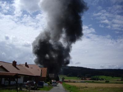 Lagerhallenbrand in Rumbeck