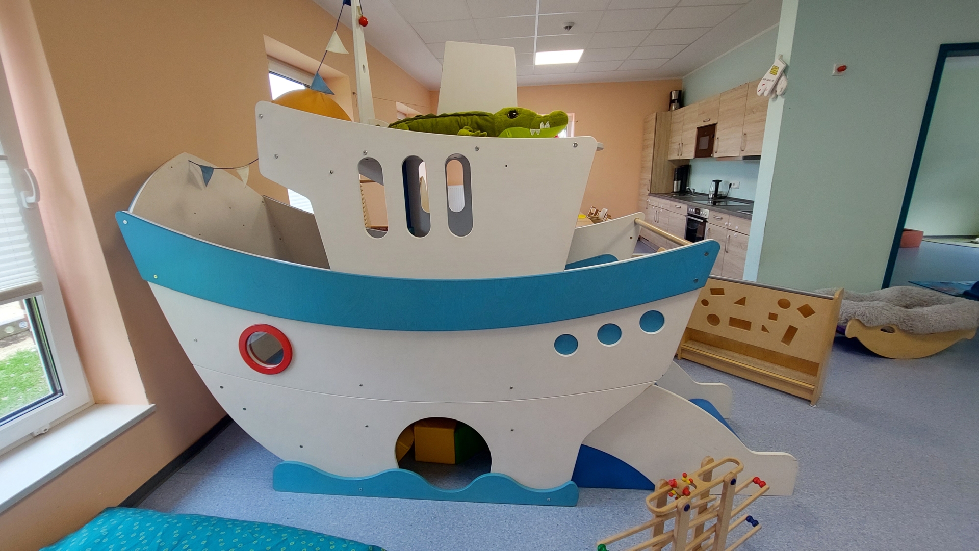 Krippe Spiel Schiff
