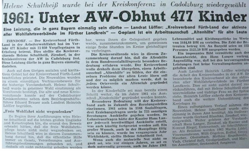 1961: Unter AW-Obhut 477 Kinder