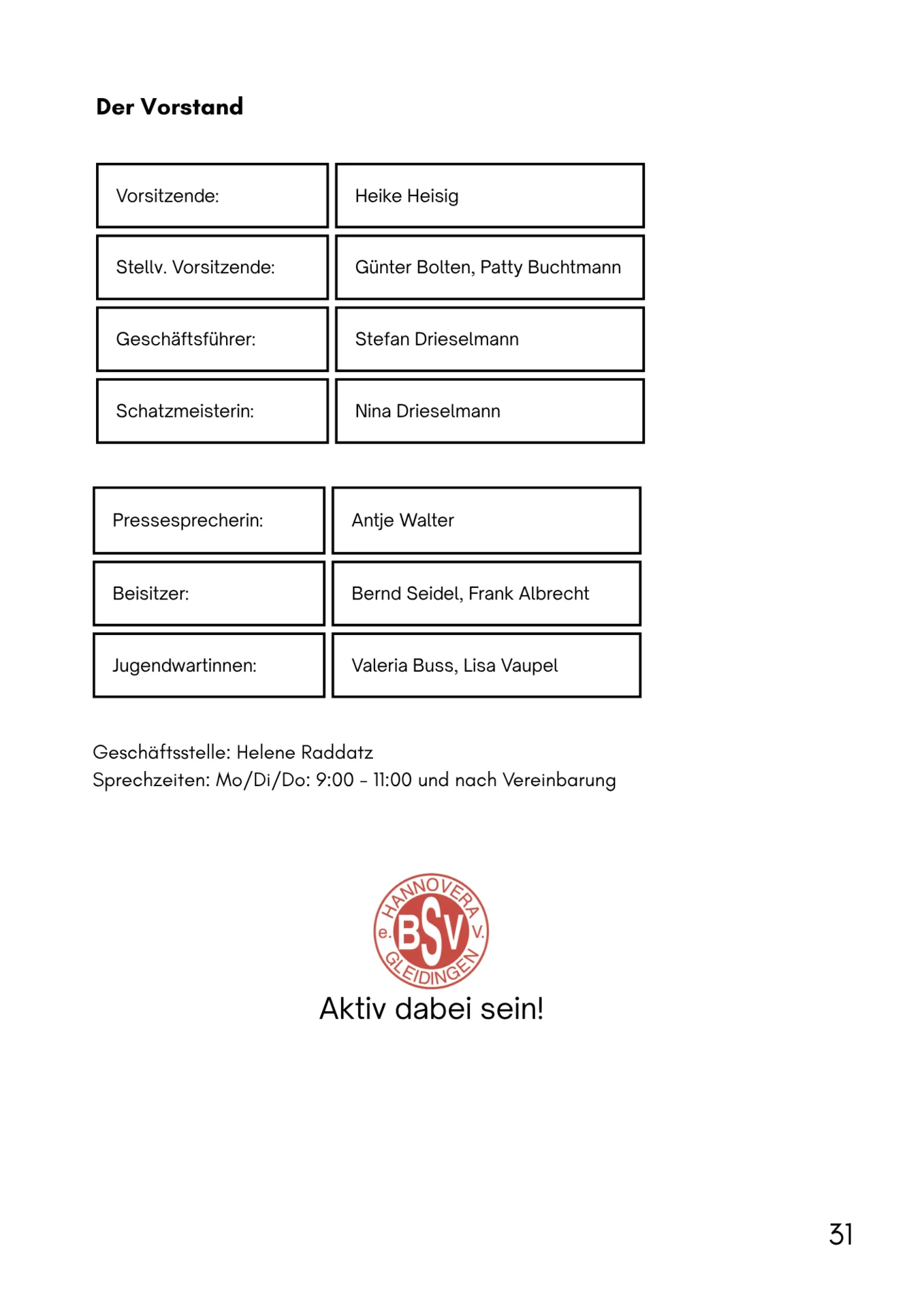 BSV Info 31