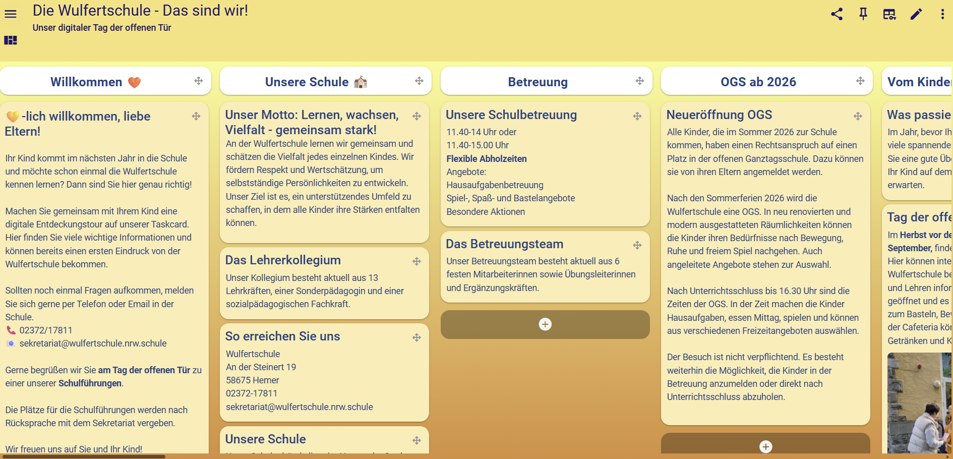 Taskcard Einschulung