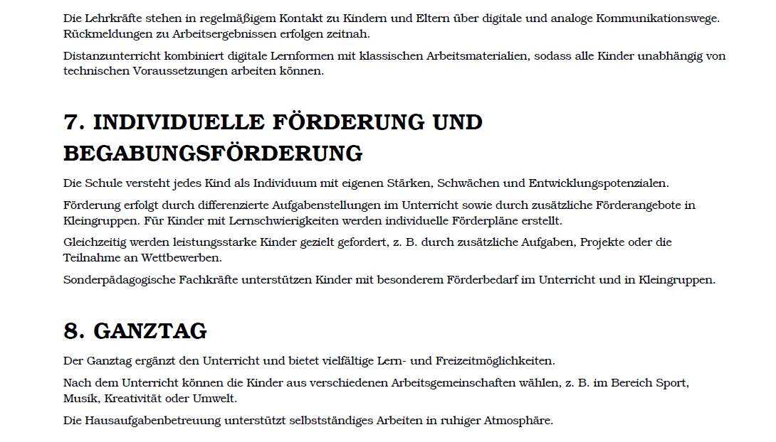 Förderung