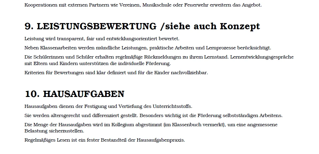 leistungsbewertung
