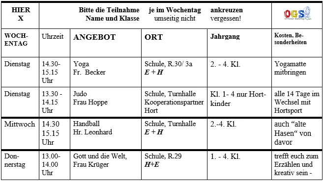 Hortangebote GrLindow