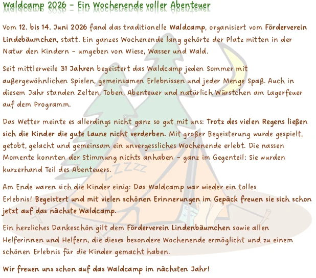 Waldcamp Juni 26