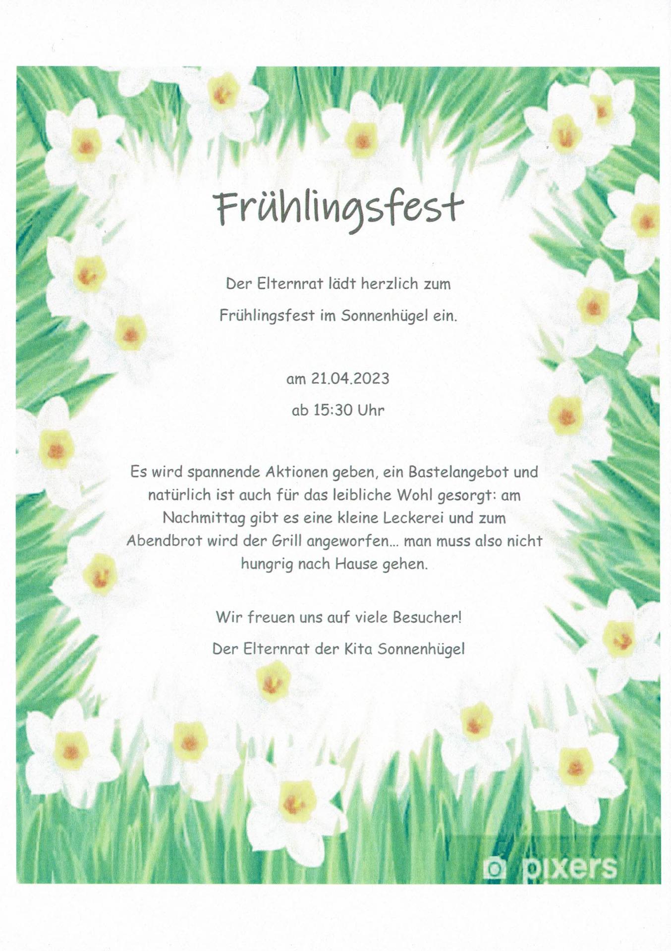 Einladung Frühlingsfest
