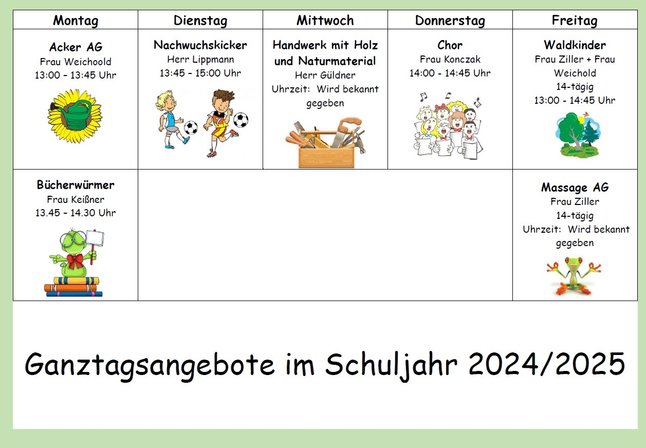 GTA im Schuljahr 2024/2025