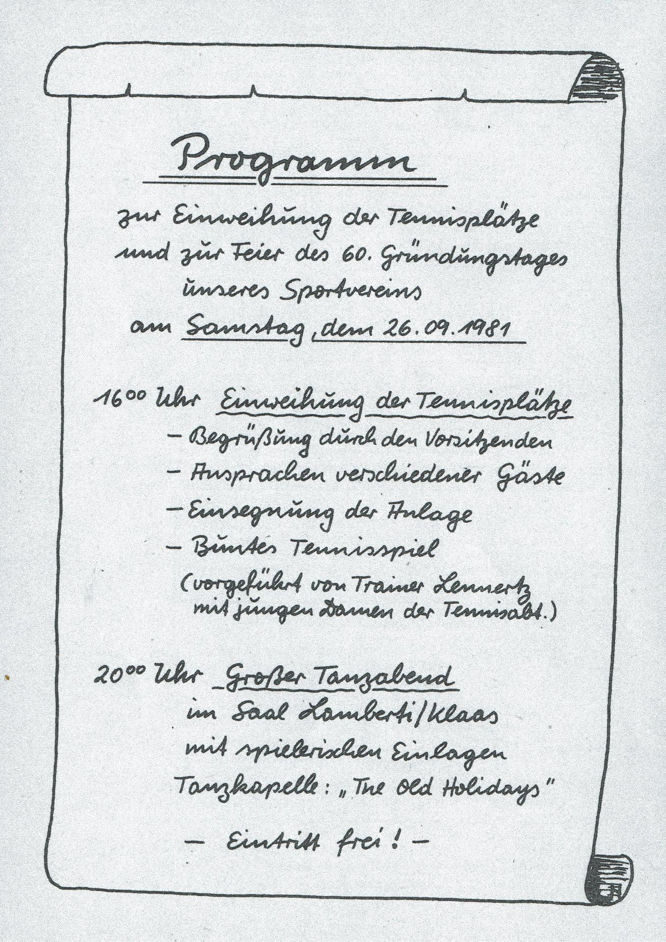 Programm 1981