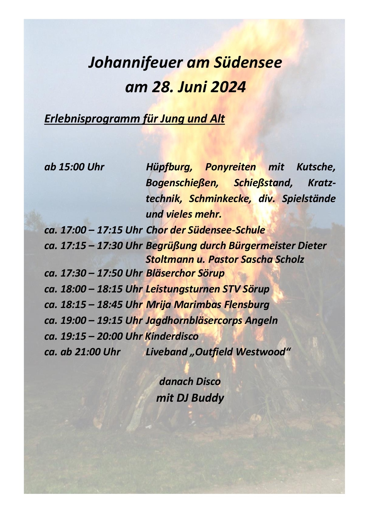 Programm Johannifeuer 2024