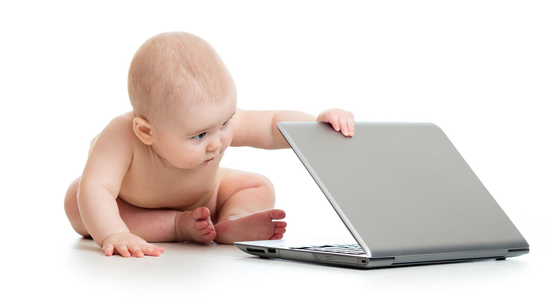 Baby + Laptop