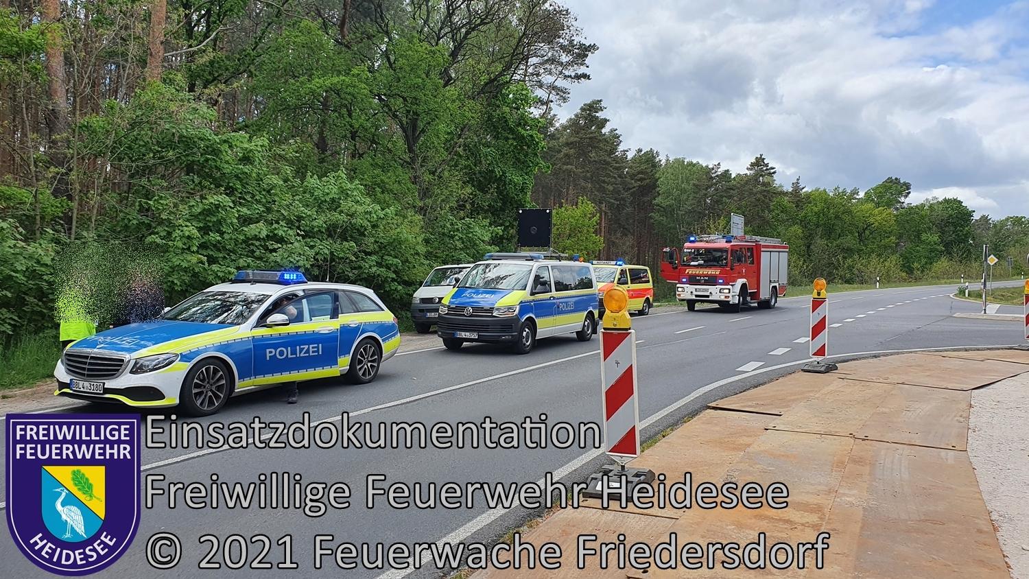 Einsatz 52/2021 | VU PKW - PKW | L39 OV AS Friedersdorf - Wenzlow | 22.05.2021