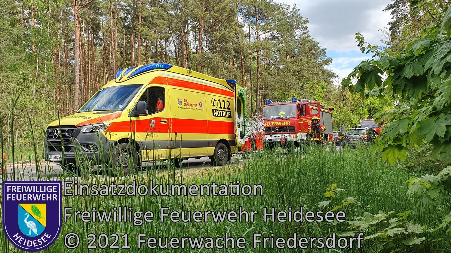 Einsatz 52/2021 | VU PKW - PKW | L39 OV AS Friedersdorf - Wenzlow | 22.05.2021