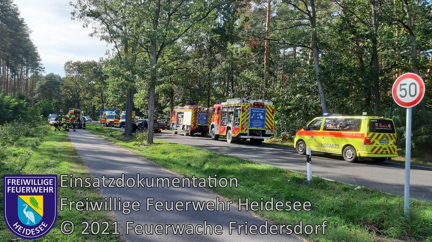 Einsatz 127/2021 | VU PKW - PKW | L40 OV Bindow - Friedersdorf | 01.10.2021
