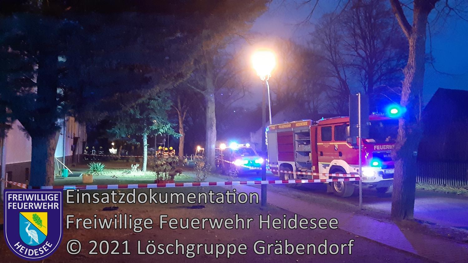 Einsatz 193/2021 | unbekannte Flüssigkeit ausgetreten | Gräbendorf Karl-Woitschach-Straße | 15.11.2021