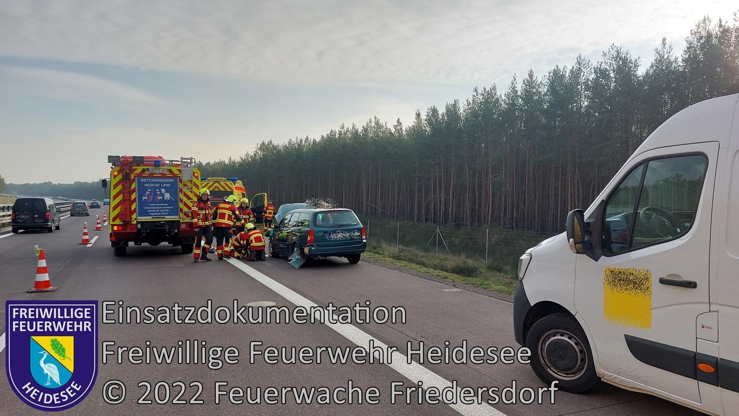 Einsatz 317/2022 | VU 3x PKW | BAB 12 AS Friedersdorf - AS Storkow | 30.11.2022