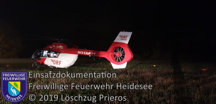 Einsatz 161/2019 | Absicherung Hubschrauberlandung | Streganz Streganz-Pechhütte Waldcorso | 05.11.2019