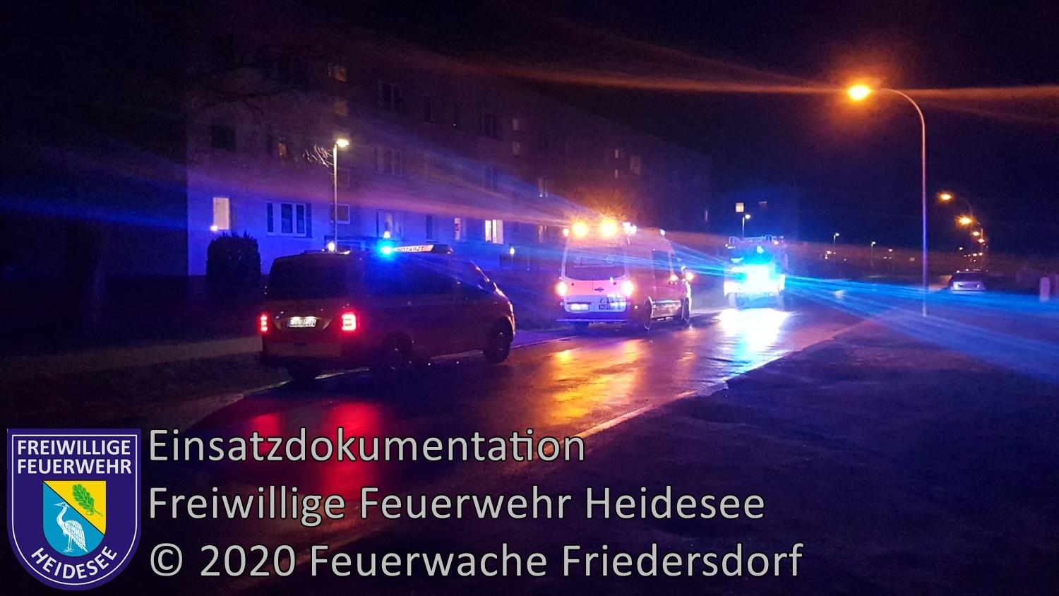Einsatz 30/2020 | Türnotöffnung | Friedersdorf Berliner Straße | 20.03.2020