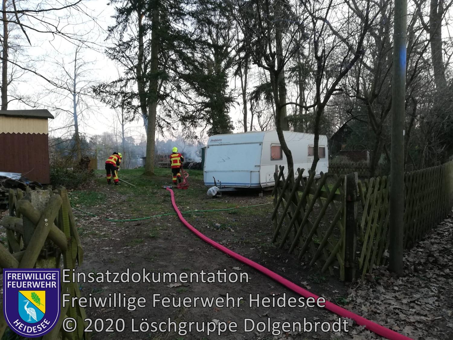 Einsatz 32/2020 | Brennender Komposthaufen | Dolgenbrodt Fährwinkel | 29.03.2020