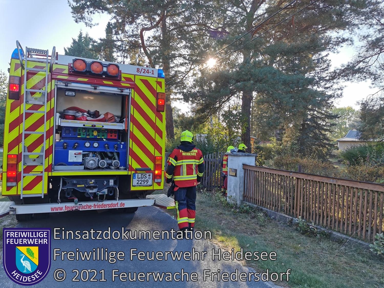 Einsatz 130/2021 | Qualmender Komposthaufen | Dolgenbrodt verl. Ernst-Thälmann-Straße | 10.10.2021