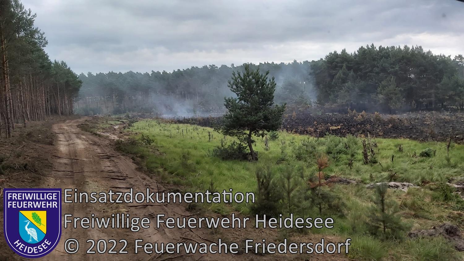 Einsatz 266/2022 | Nachlöscharbeiten | Lieberoser Heide | 15.07.2022