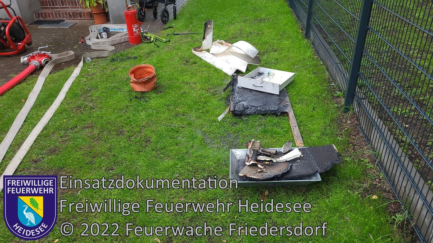 Einsatz 303/2022 | Küchenbrand | Bindow Ernst-Thälmann-Straße | 01.10.2022