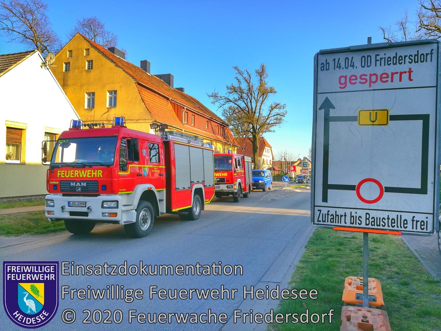 Einsatz 42/2020 | Umzug in Alte Feuerwache | Friedersdorf Lindenstraße | 14.04.2020