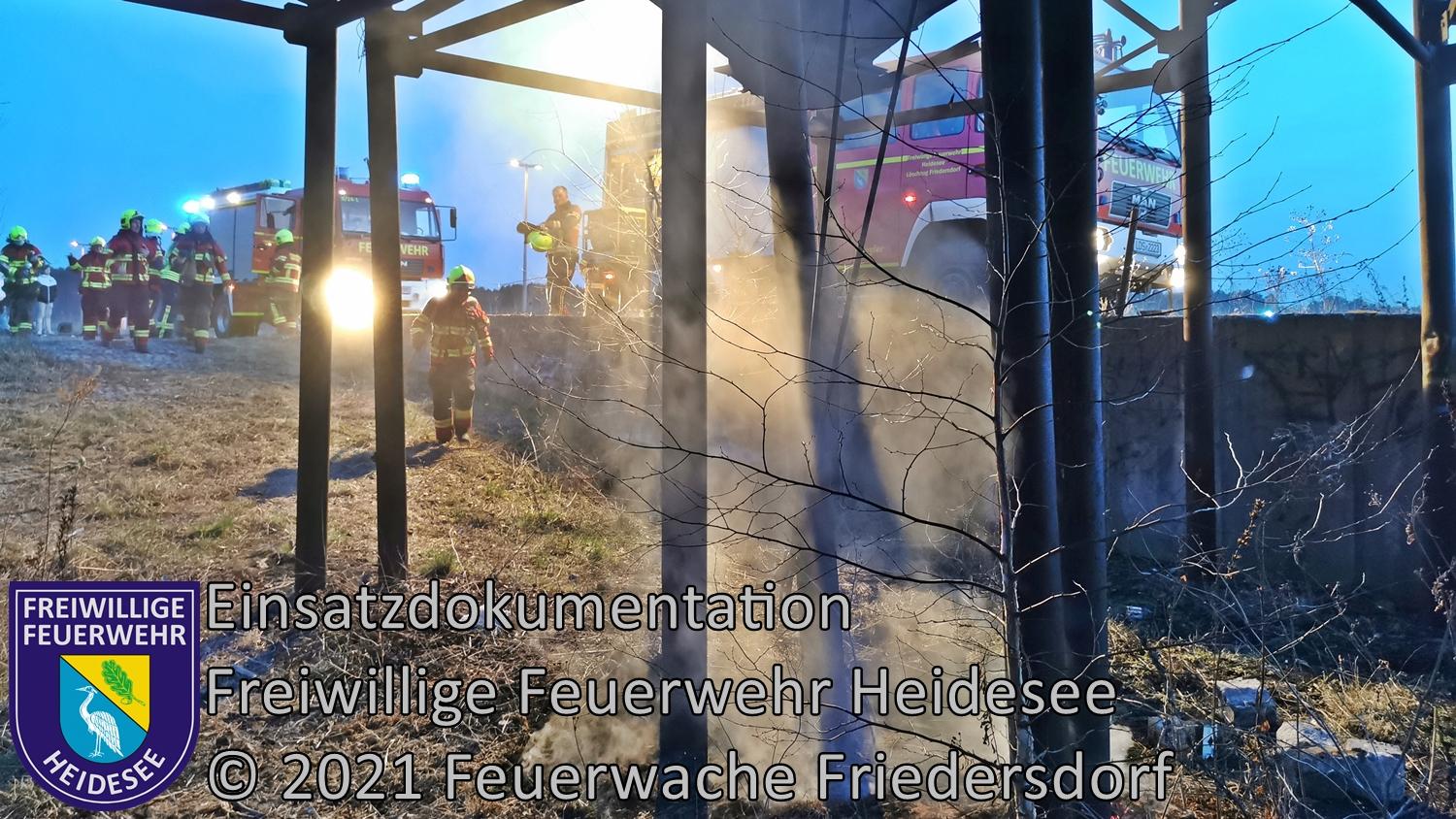 Einsatz 22/2021 | Ödlandbrand | Friedersdorf Bahnhof | 10.03.2021