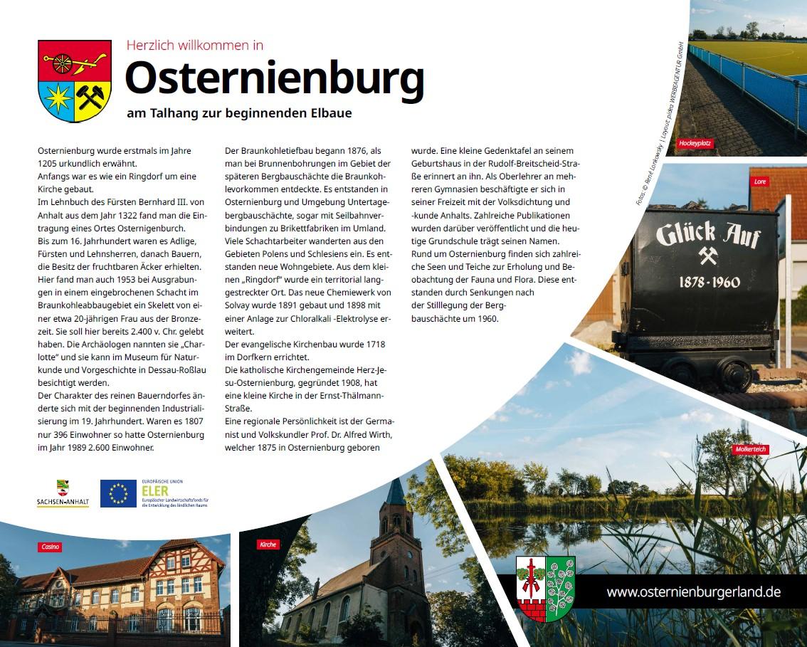 Tourismusschild Osternienburg
