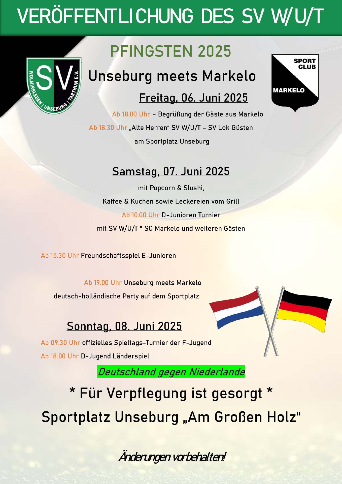 Pfingsten 2025 auf dem Unseburger Sportplatz