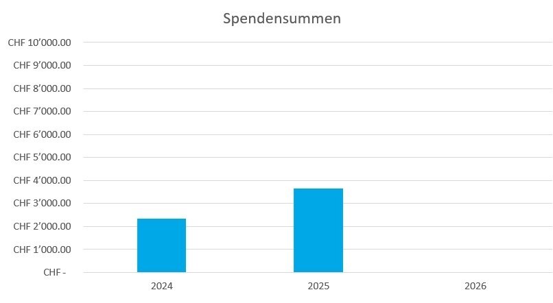 Grafik spendensummen