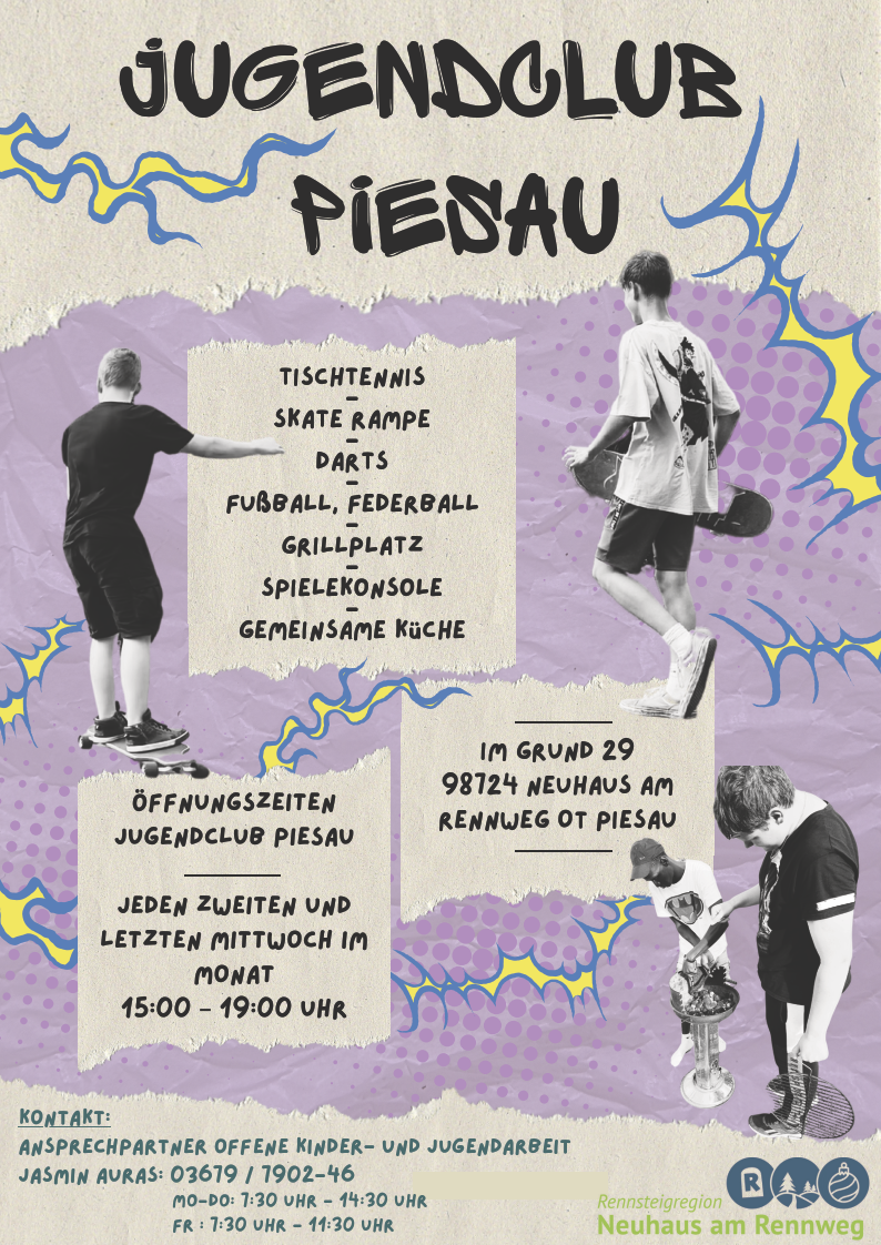 Flyer Jugendclub Piesau