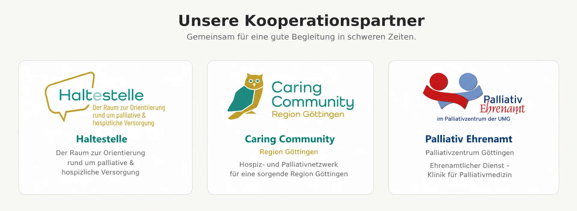 Kooperationspartner neues Design
