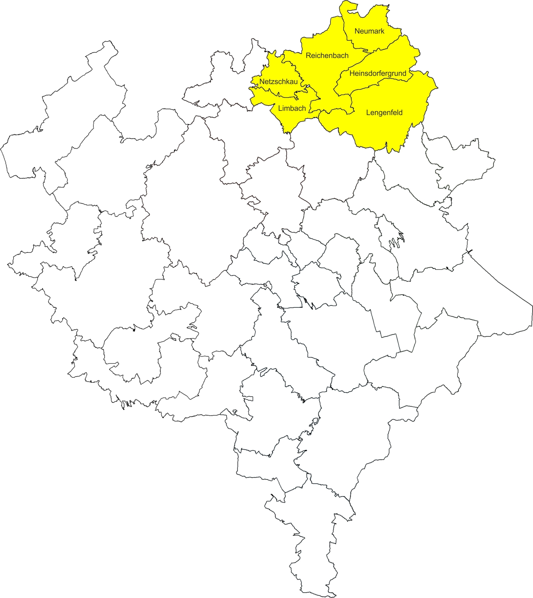Regionalbereich Nord (gelb)