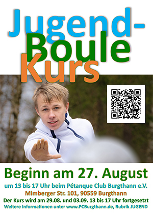 Plakat Jugend-Boule-Kurs