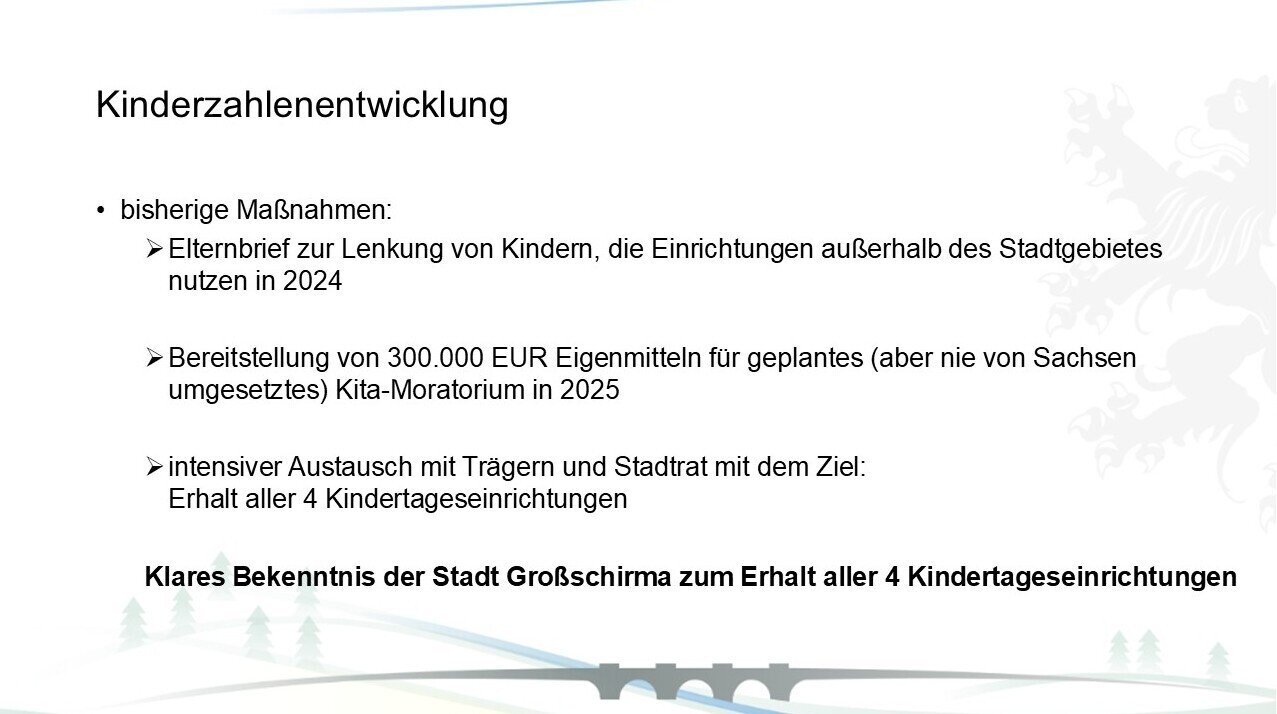 Kinderzahlenentwicklung