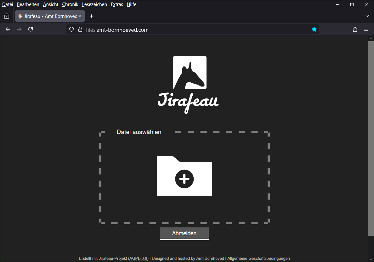 jirafeau Upload