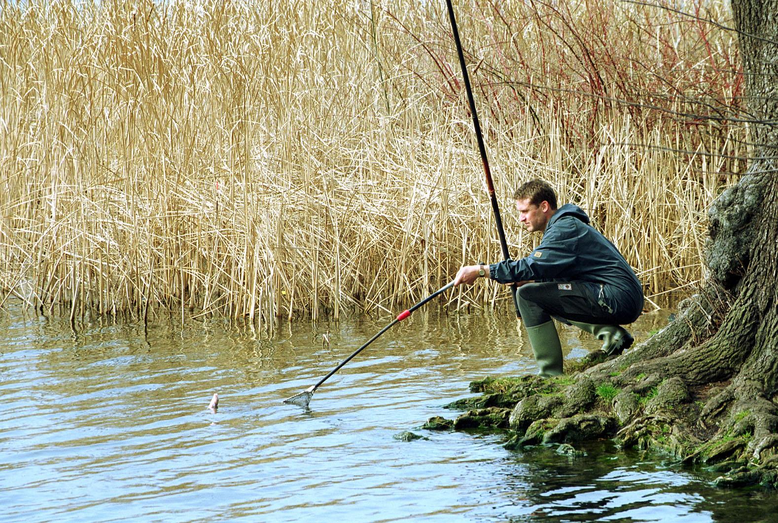 IfB-staff F. Weichler fishing