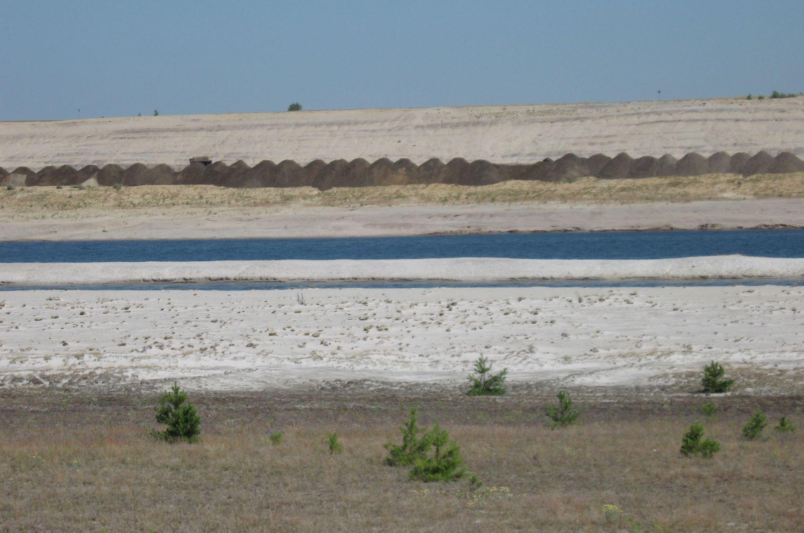 post-industrial lake development of the opencast mine at Bischdorf