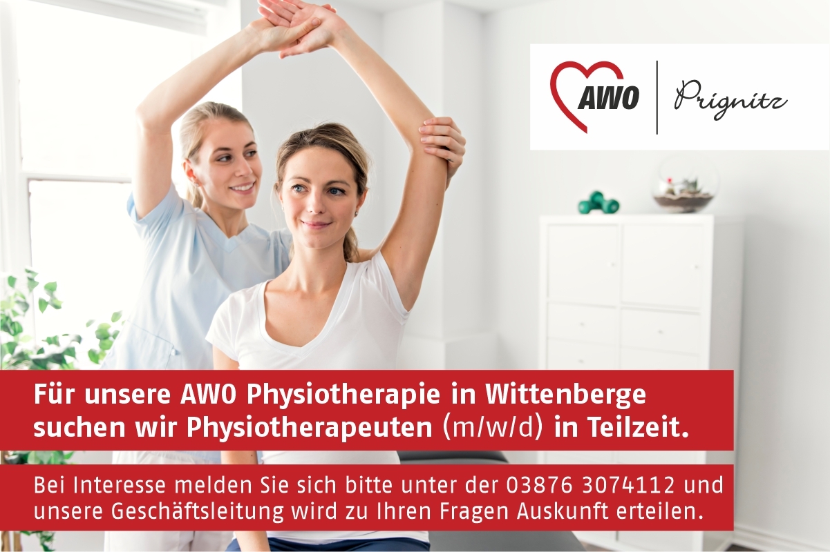 Popup Banner Mitarbeitersuche Physiotherapeuten